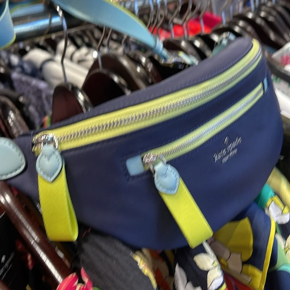 Kate Spade Chelsea Colorblock Belt Waist Bag Fanny Pack Blazer Blue Multi NWT
